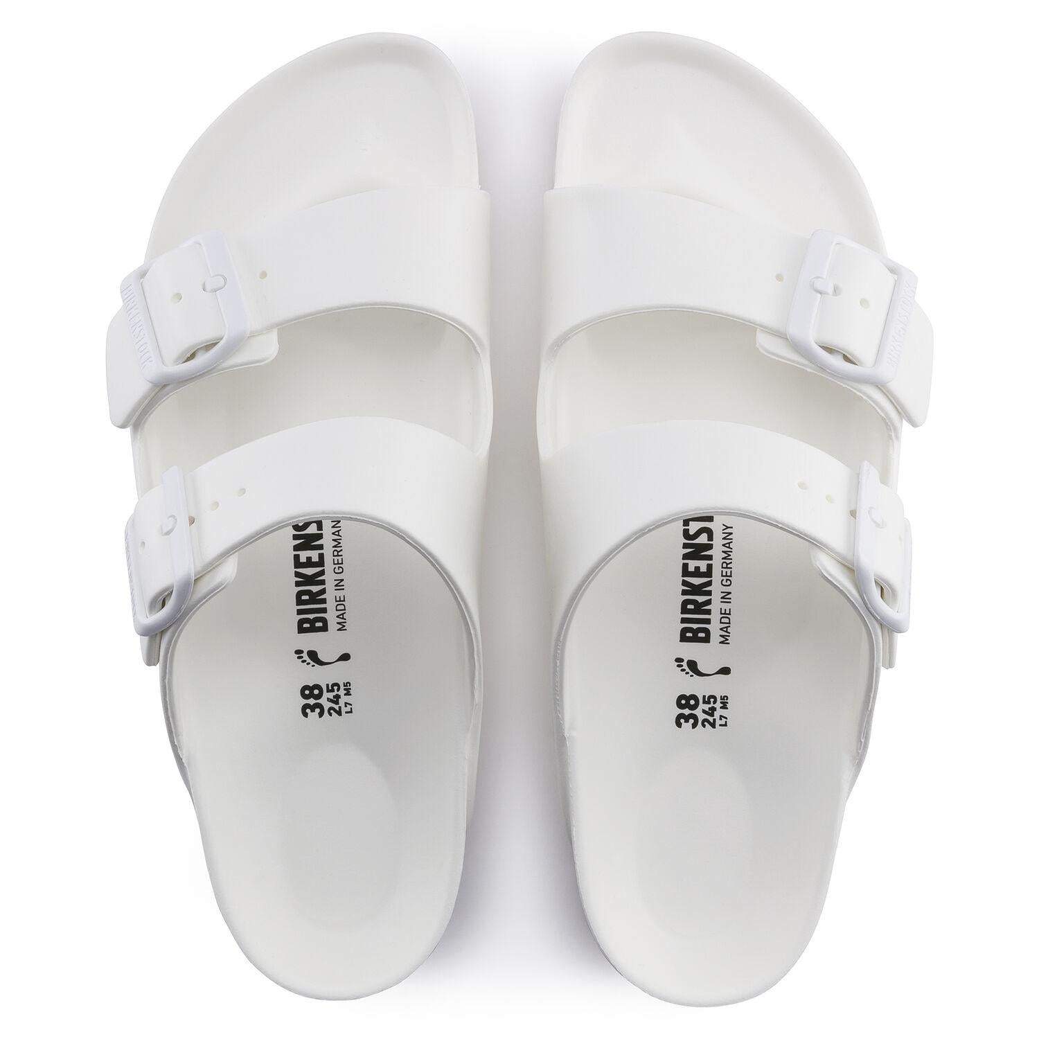 Ciabatta Arizona gomma bianca donna Birkenstock 129443 