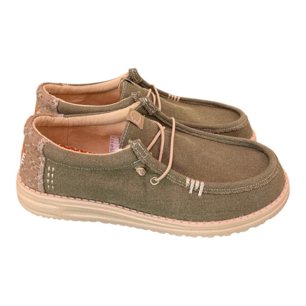 Sneaker uomo Wally Workwear green Hey Dude 