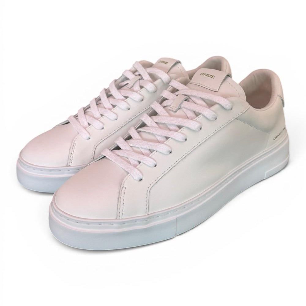 Sneaker pelle bianca XL Crime London 