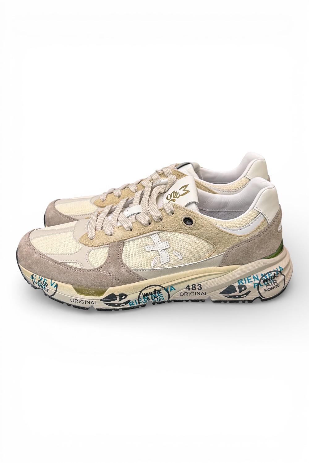 Sneaker uomo Mase 8018 Premiata beige grigio 
