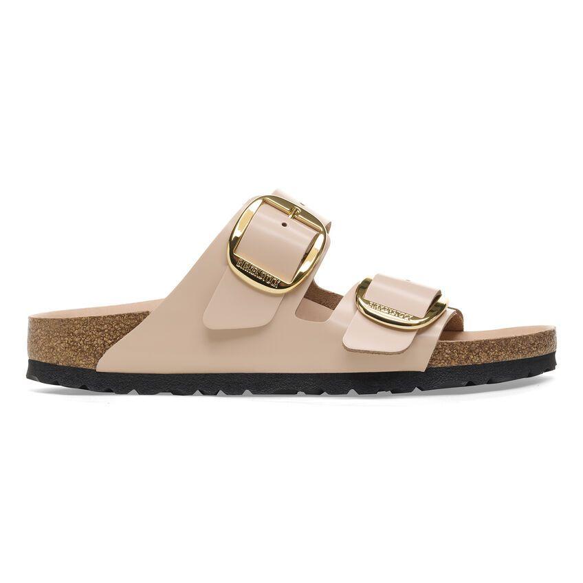 Ciabatta Arizona Big Buckle shine beige Birkenstock 1026553 