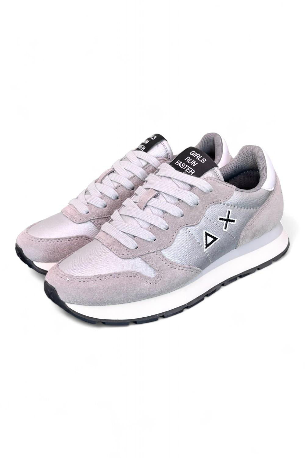 Sneaker donna Ally solid nylon argento Sun 68 