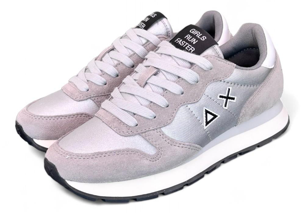 Sneaker donna Ally solid nylon argento Sun 68 