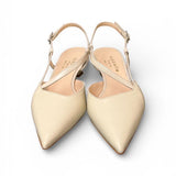 Slingback cintino pelle panna Isabelle Paris 