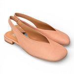Slingback pelle nature Cuir Noir<BR/> 