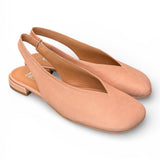 Slingback pelle nature Cuir Noir<BR/> 