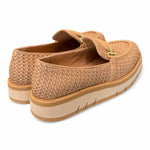 Mocassino rafia e pelle grano suola micro Bruno Premi<BR/> 