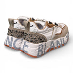 Sneaker donna Voile Blanche Club 105 bianco cuoio borchie 2E42 