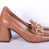 Mocassino accessorio pelle cuoio tacco Matteo Pitti 