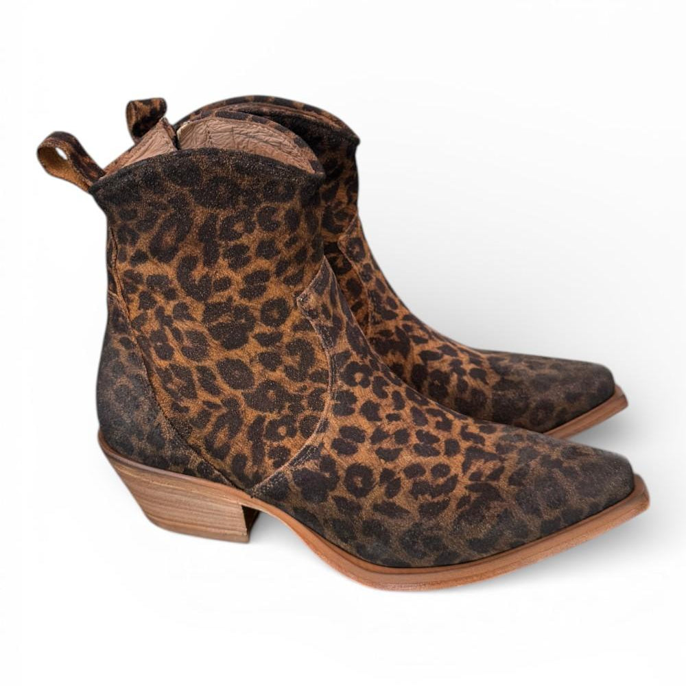 Stivaletto texano suede leo Metisse<BR/> 
