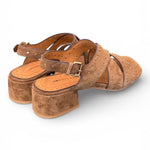 Sandalo incrocio suede tabacco Bruno Premi 