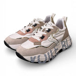 Sneaker donna Voile Blanche Club 105 bianca beige rosa 1N61 