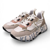 Sneaker donna Voile Blanche Club 105 bianca beige rosa 1N61 