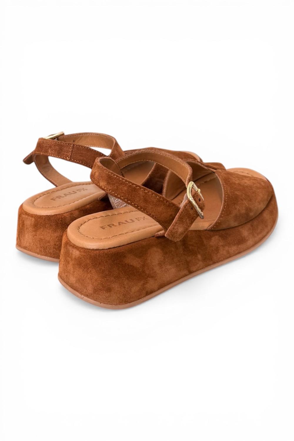 Sandalo fascia suede bruciato Z50 Frau 