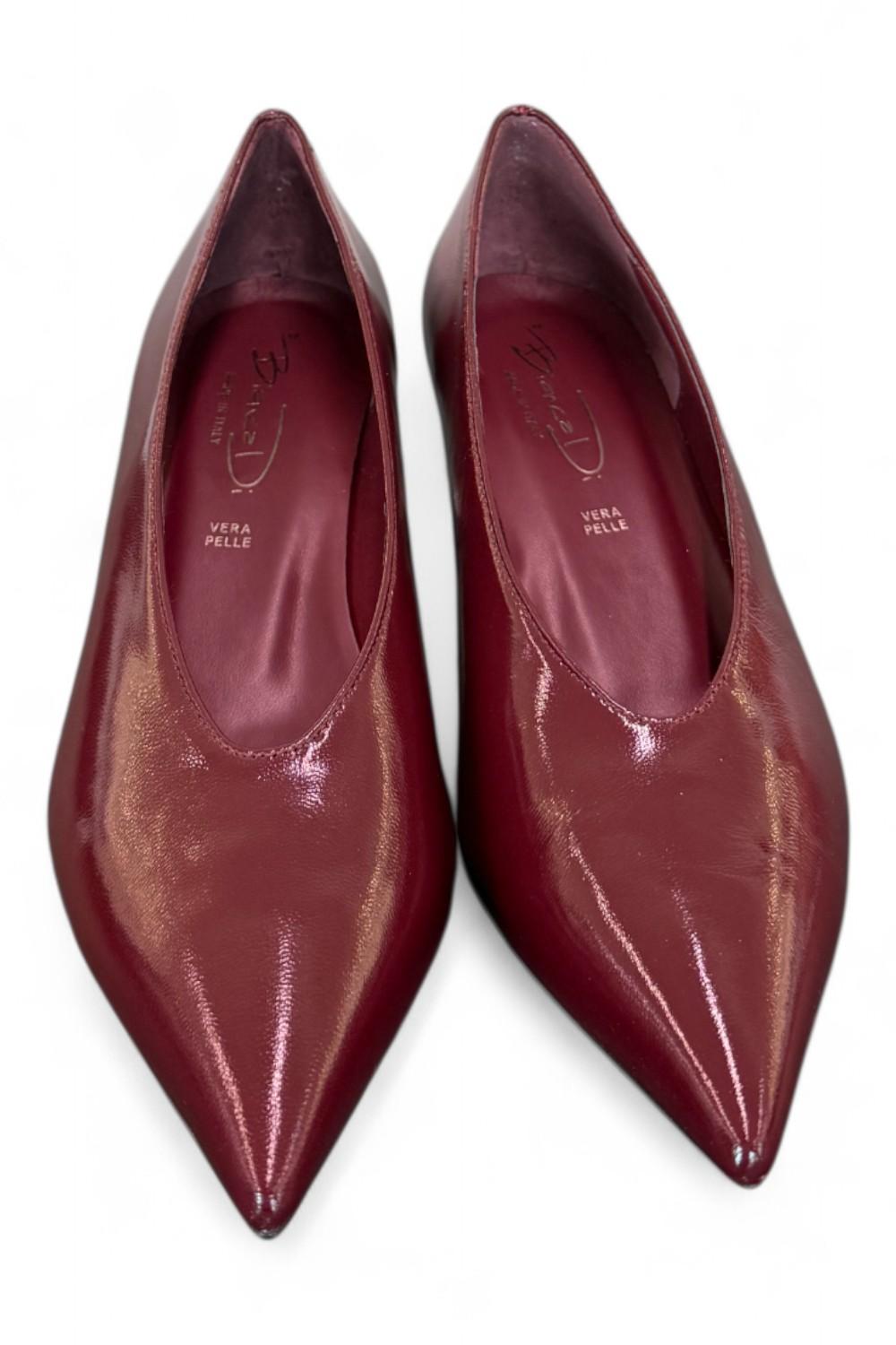 Decolté in naplak bordeaux Bianca Di<BR/> 