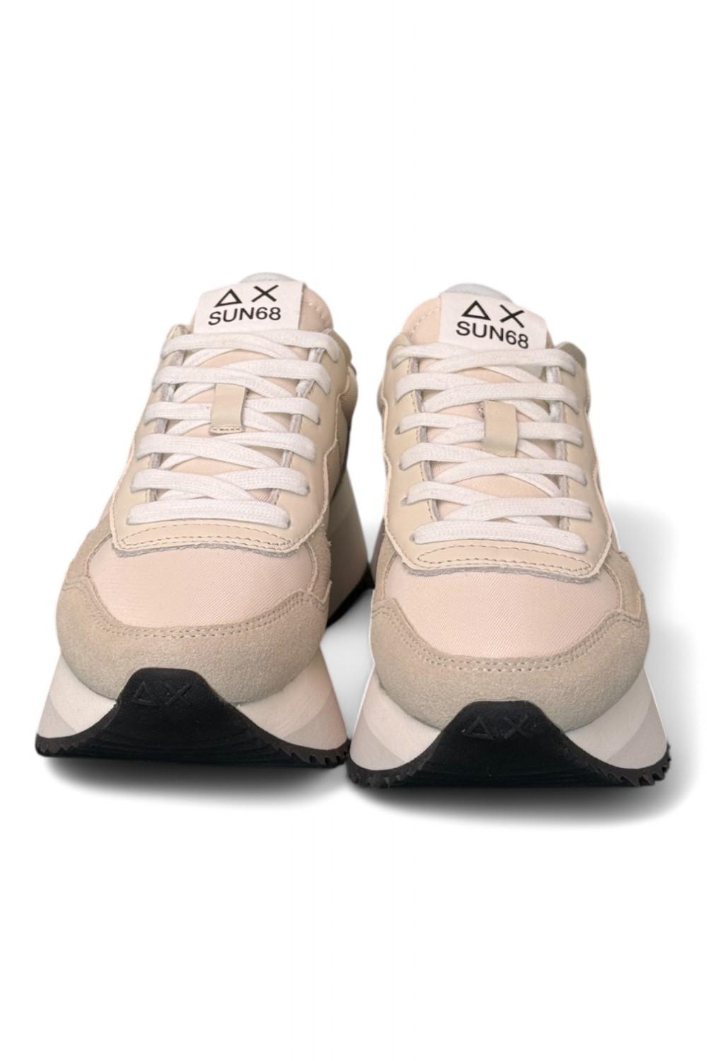 Sneaker donna SUN 68 BIG ALLY white beige grey 