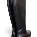Stivale cavallerizzo V pelle nera Francesco Brunelli<BR/> 