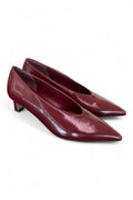 Decolté in naplak bordeaux Bianca Di