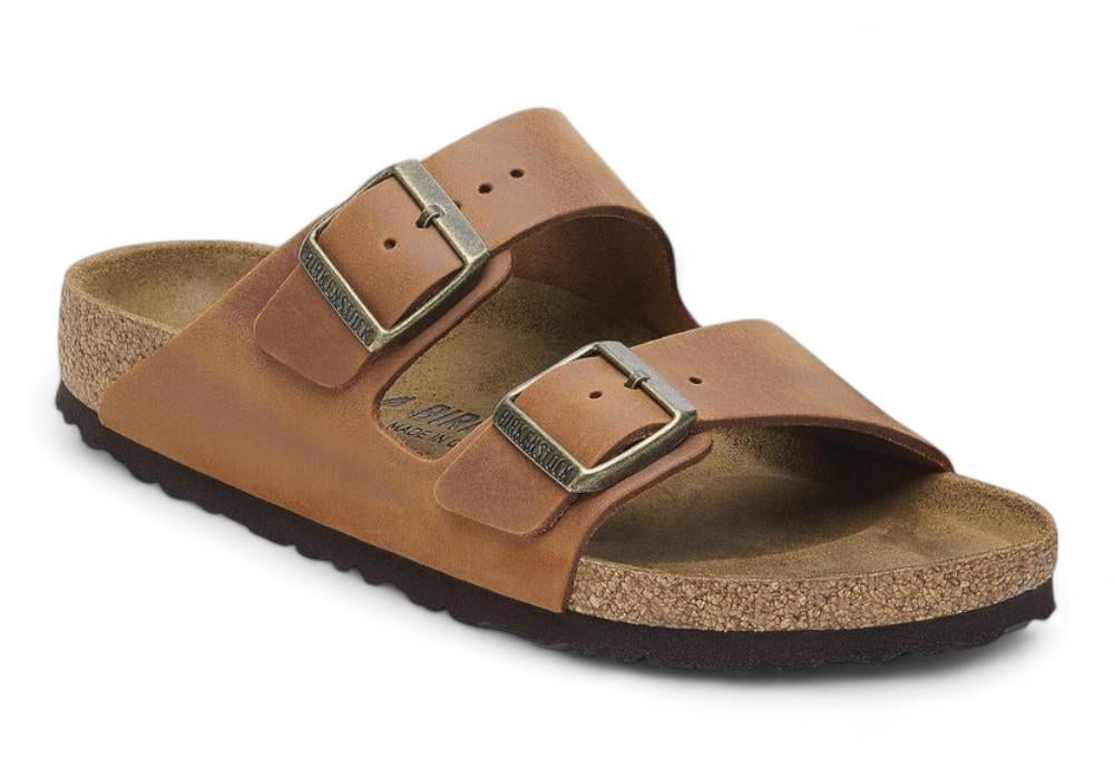 Ciabatta donna Arizona 1028401 cognac oil leather Birkenstock 
