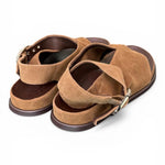 Sandalo infradito fascia suede sigaro Inuovo<BR/> 