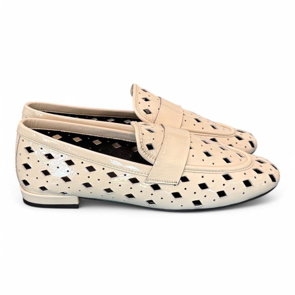 Mocassino forato naplak burro Elvio Zanon<BR/> 