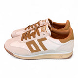 Sneaker donna Back70 Jogger nappa latte cuoio 