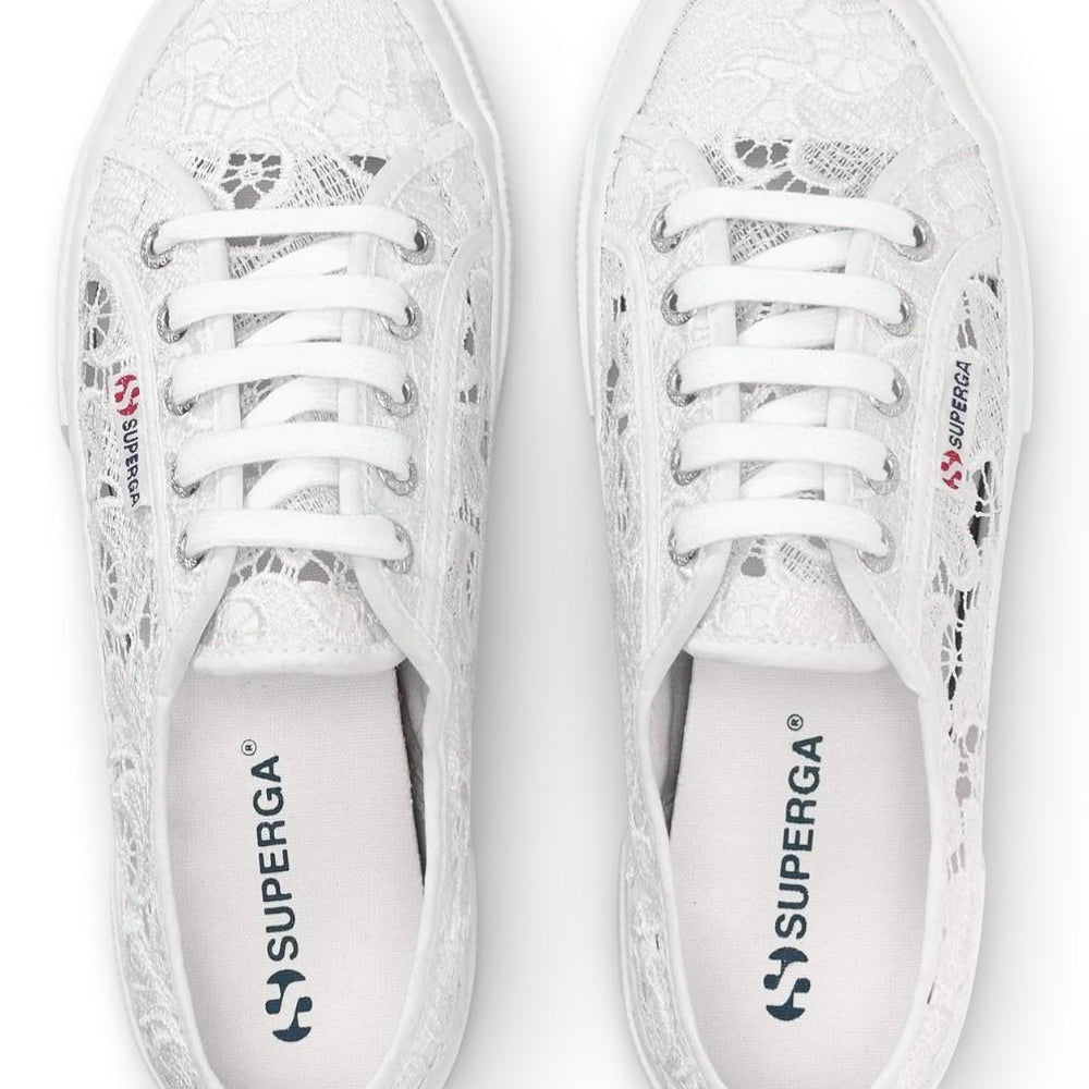 Sneaker Superga Cotu Macramé bianca 