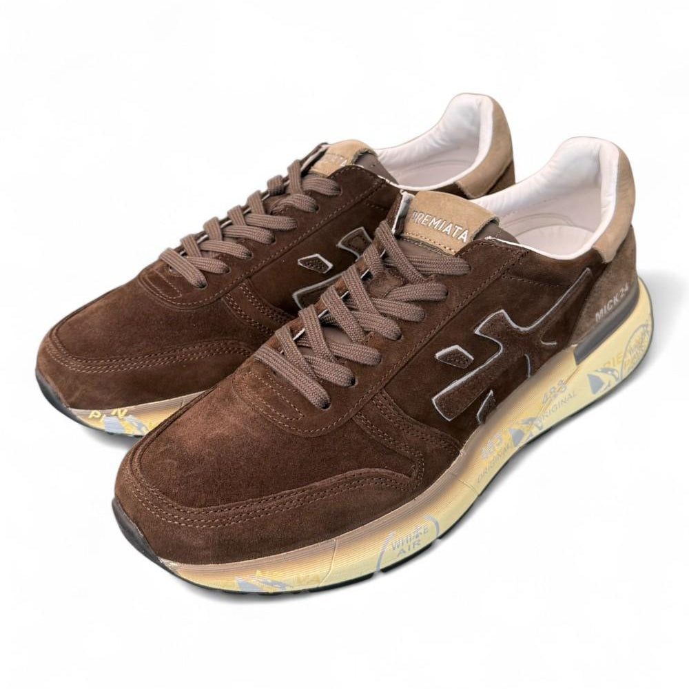 Sneaker uomo Premiata Mick 7898 suede testa di moro 