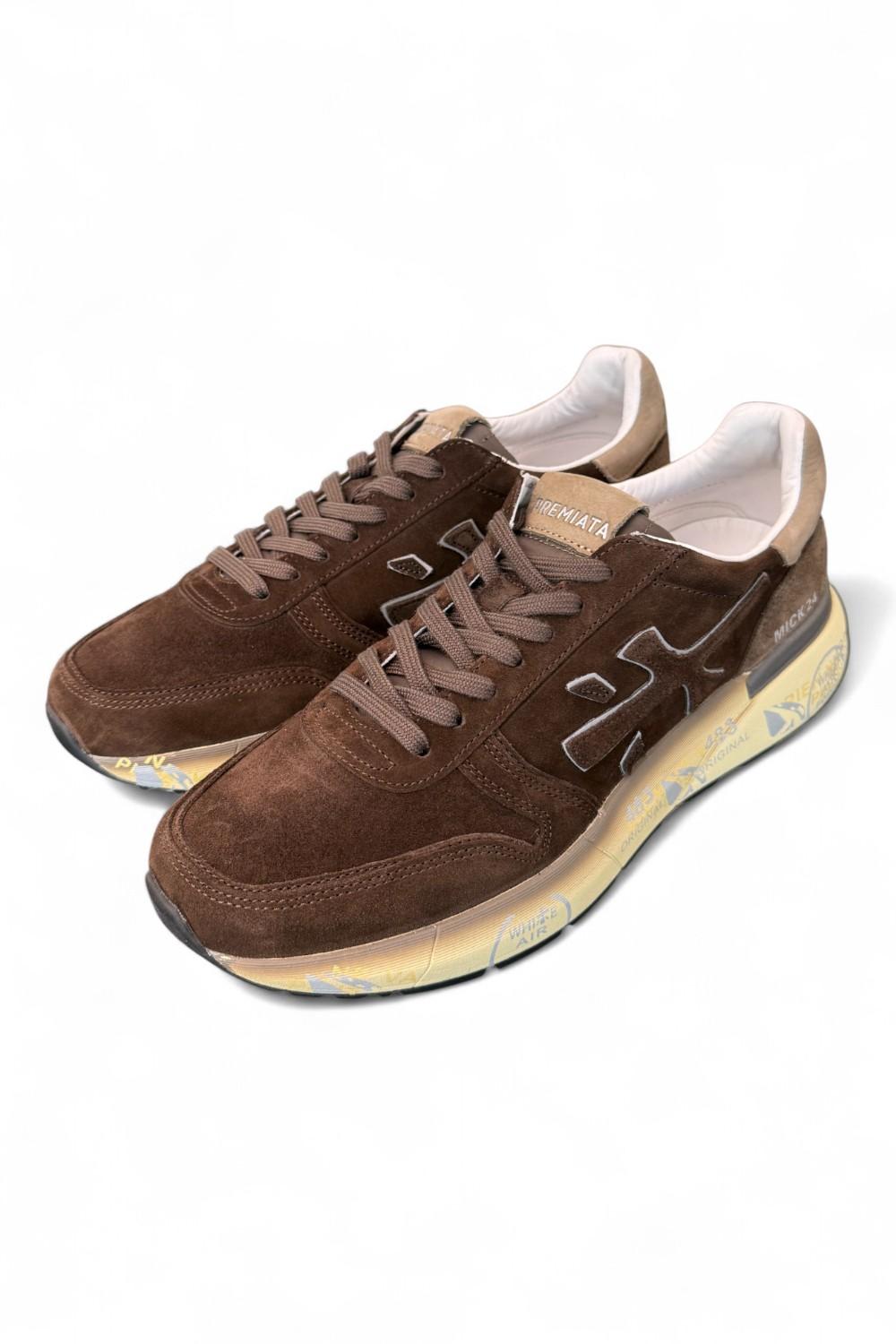Sneaker uomo Premiata Mick 7898 suede testa di moro 
