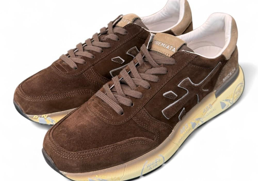 Sneaker uomo Premiata Mick 7898 suede testa di moro 