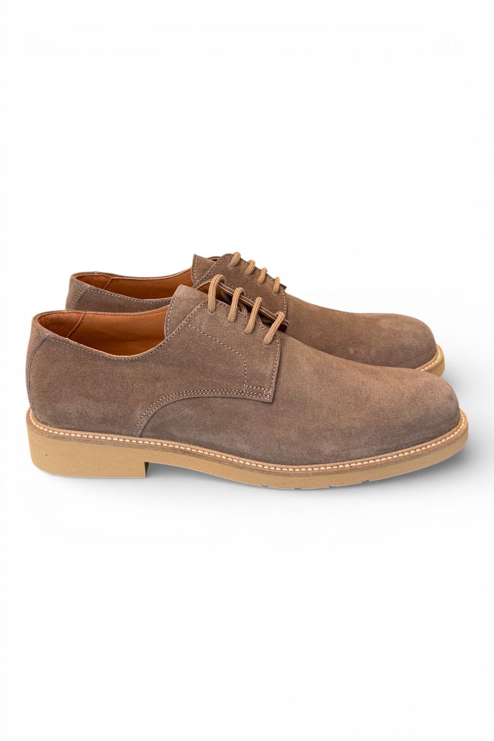 Allacciato camoscio taupe micro Exton 