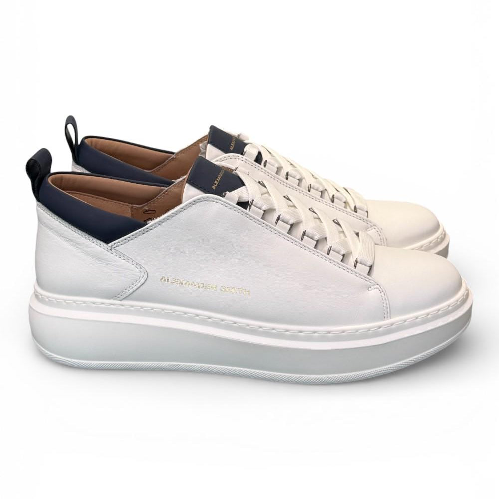 Sneaker Wembley man Alexander Smith white blu 