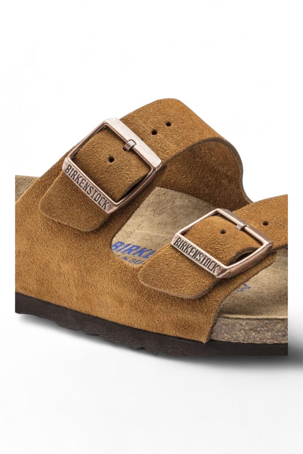 Ciabatta Birkenstock Arizona Suede Mink 1027162<BR/> 