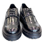 Scarpa allacciata imperiale donna Les Tulipes nera 