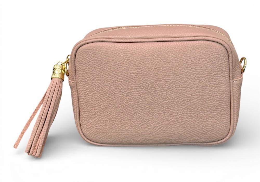 Borsina camera case pelle cipria 