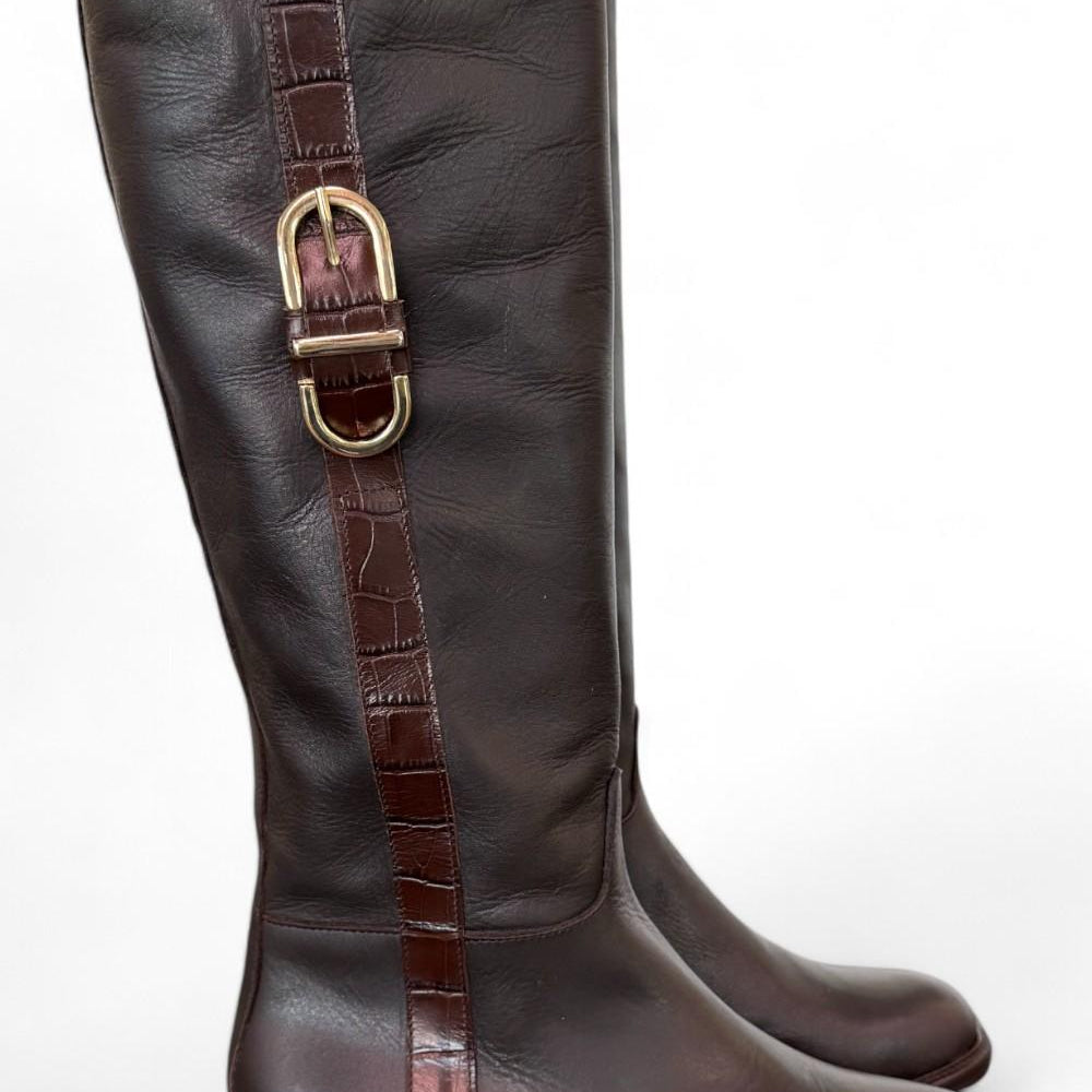 Stivale cavallerizzo testa di moro accessorio Cuir Noir 
