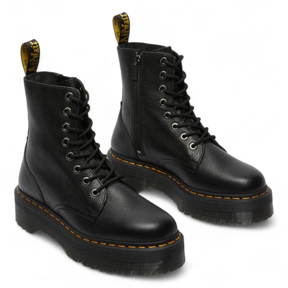 Anfibio platform Jadon III in pelle Pisa nero 