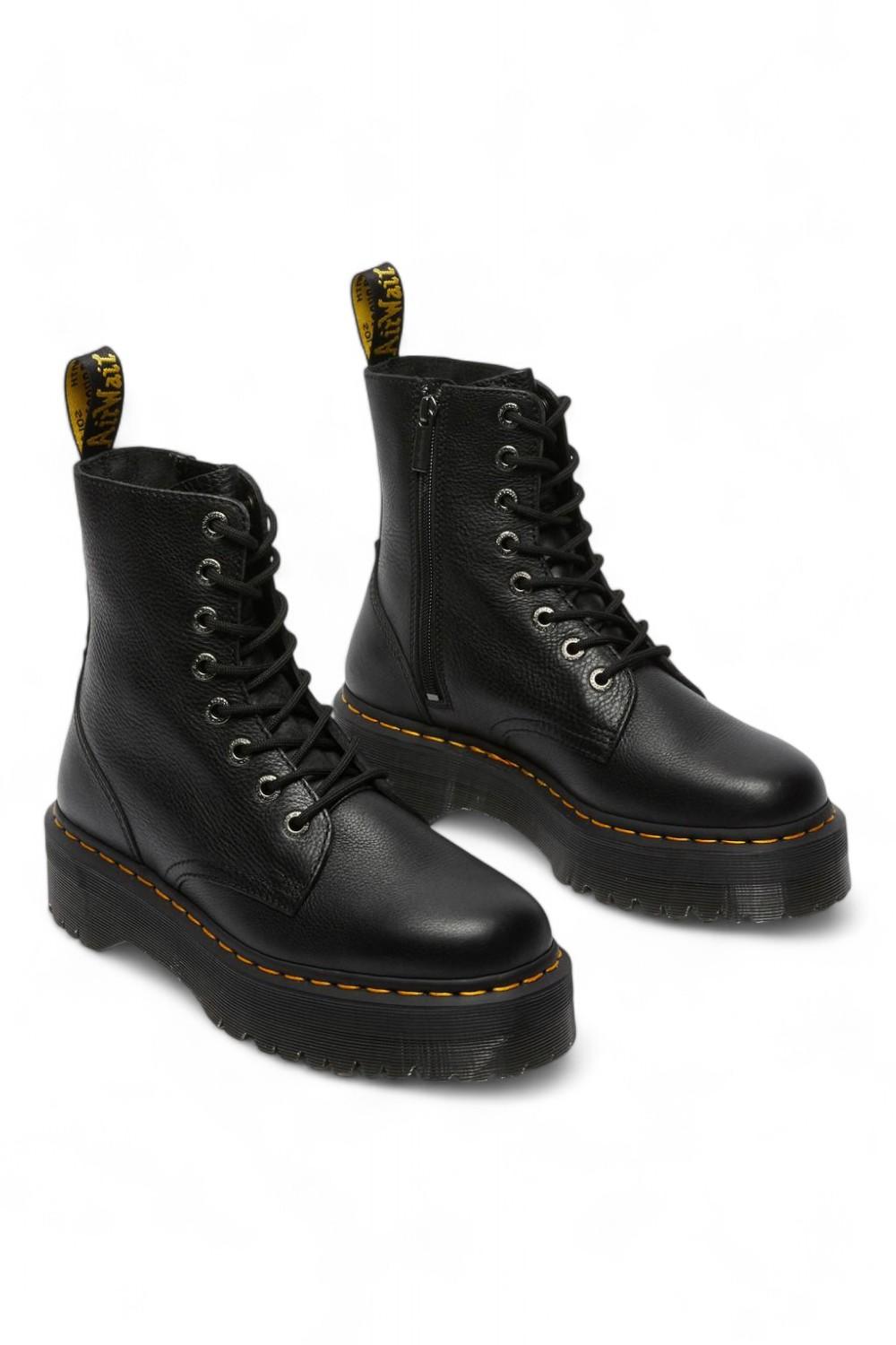 Anfibio platform Jadon III in pelle Pisa nero 