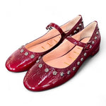 Ballerina borchie vernice bordeaux Matteo Pitti 