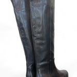 Stivale lungo forma tex pelle nera Elisa Lanci<BR/> 