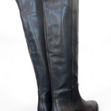 Stivale lungo forma tex pelle nera Elisa Lanci<BR/> 