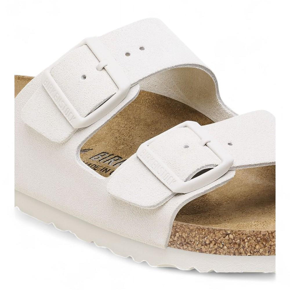 Ciabatta Birkenstock Arizona Suede Antique White 1024516 
