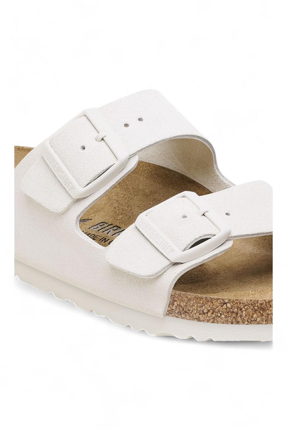 Ciabatta Birkenstock Arizona Suede Antique White 1024516 