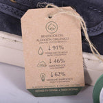 Scarpa barca tela blu Natural World 