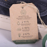 Scarpa barca tela blu Natural World 