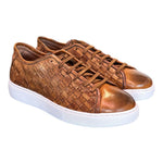 Sneaker uomo intrecciata cuoio Pawelks 