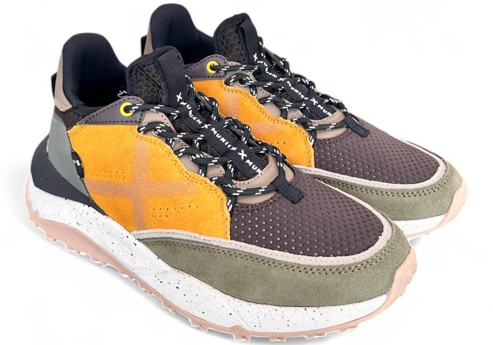 Sneaker uomo Doro verde nero giallo munich 