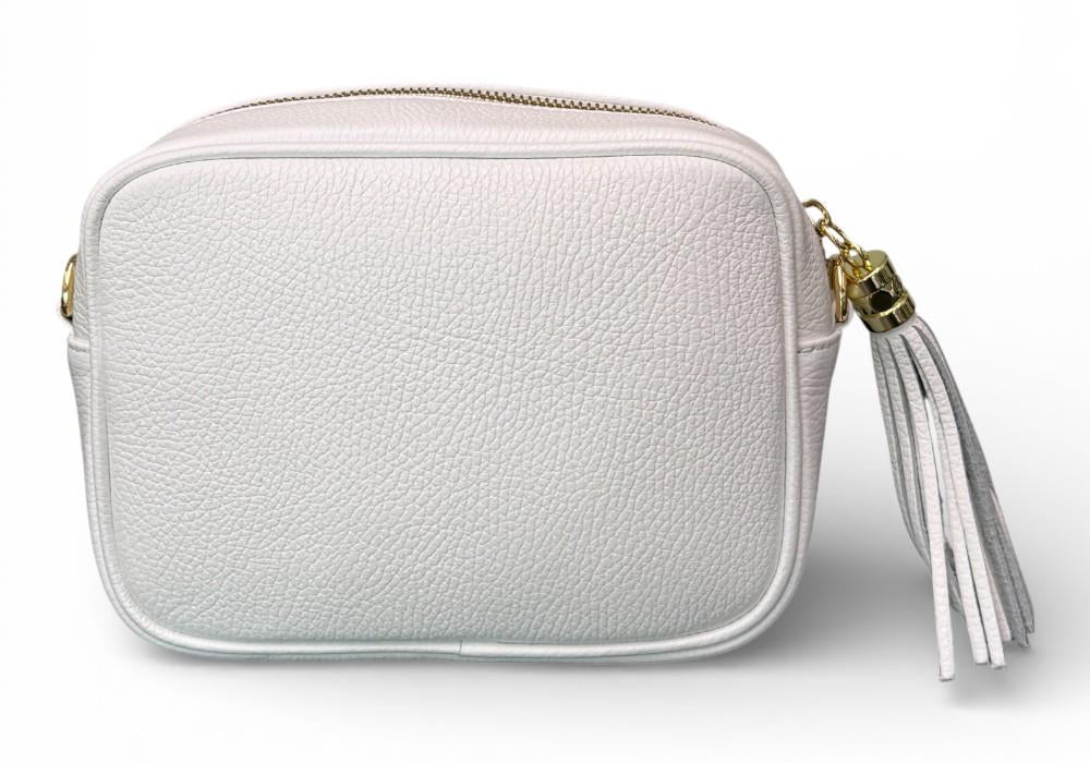 Borsina camera case pelle bianca 