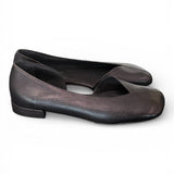 Ballerina pelle nera Cuir Noir<BR/> 
