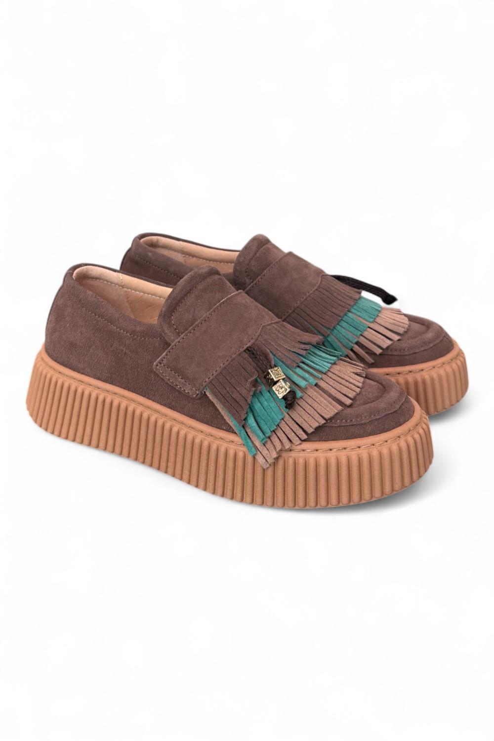 Mocassino sneaker frangia Meliné 
